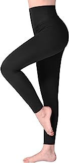 Leggins Vita Alta Donna, Leggings Donna Fitness Pantaloni Yoga Controllo della Pancia Opaco Elastici Morbido per Sportivi o Casual