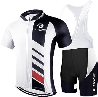 da Ciclismo Uomo 5D Gel Salopette Pantaloncini Corti Imbottiti Set di Abbigliamento Ciclista